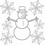 Neve Schneeflocke Snowflakes Snowman Inverno Getdrawings sketch template