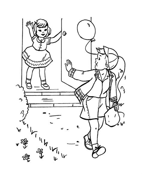 birthday party coloring pages   birthday party