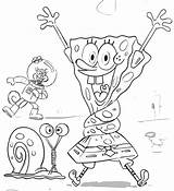 Coloring Pages Spongebob Gary Snail Sandy Happy Easter Egg Found Size Print sketch template
