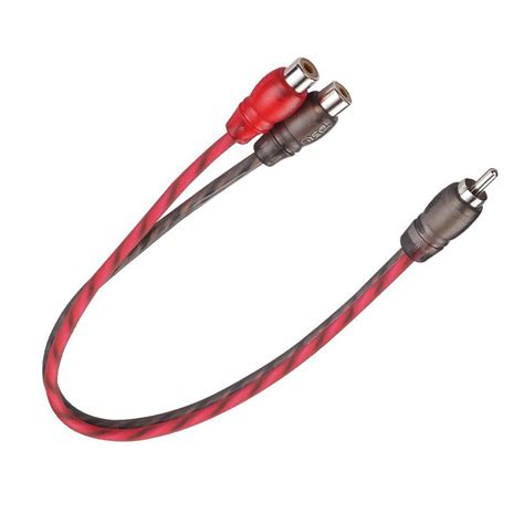 rcamf ds rca splitter  male   female  connector car home audio cable walmartcom