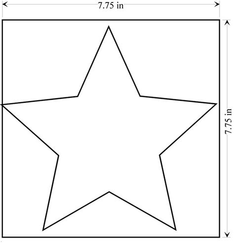 printable star template large