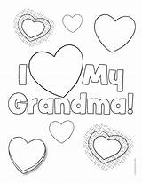 Coloring Pages Grandparents Color Print Kids sketch template