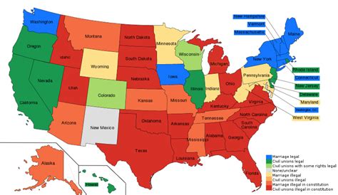updated map of legal status of same sex marriage