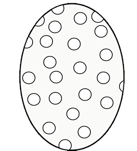 blank easter egg coloring picture clipart