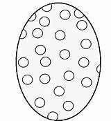 Easter Egg Coloring Blank Pages Cliparts Eggs Clipart Templates Kids Designs sketch template