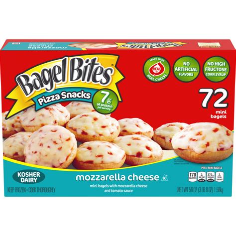 72ct Mini Mozzarella Cheese Pizza Snacks Bagel Bites