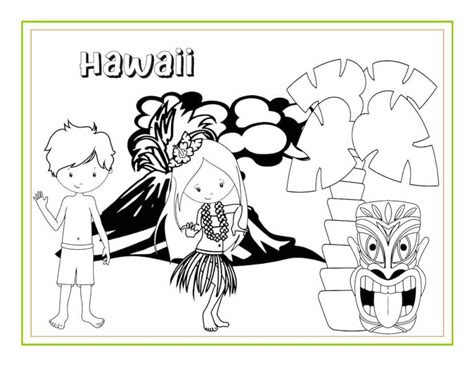 printable hawaiian coloring pages printable world holiday