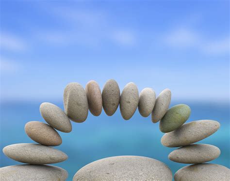 photo spa stones represents perfect balance  balanced
