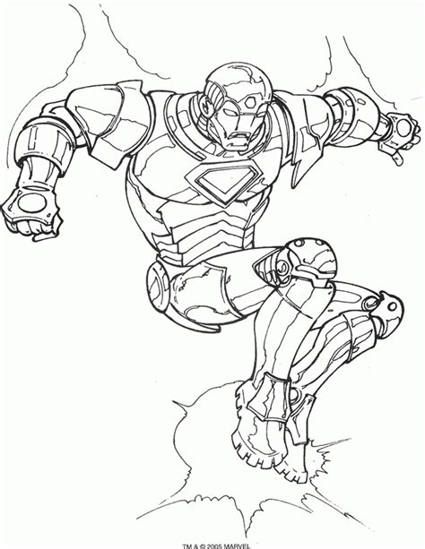 coloring page iron man coloring pages