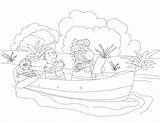 Coloring Canoe Zigby Pages Friends Getdrawings Getcolorings Popular Riding sketch template