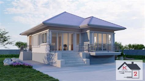elevated bungalow house  contemporary features lovely house designscom
