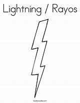 Coloring Lightning Rayos Built California Usa sketch template