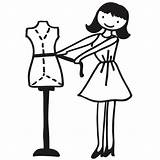 Costurera Modista Dressmaker Costura Costureras Humor Seleccionar Hiclipart sketch template