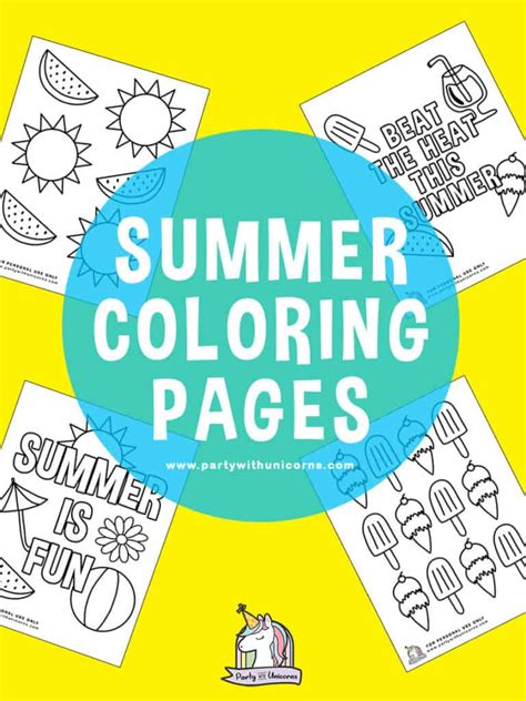 summer coloring pages  printable coloring pages  teenagers