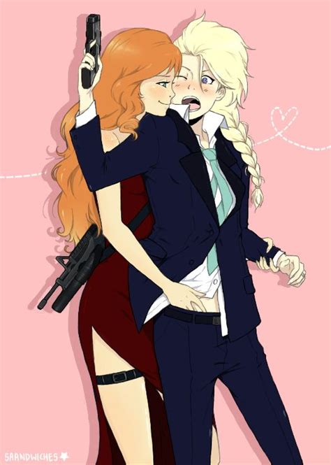 elsanna mr and mrs smith au ayyyinspiration from ellen page lol fun fact they didnt have
