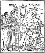 Kronos Rhea Cronus τον Strikes Mind Who sketch template