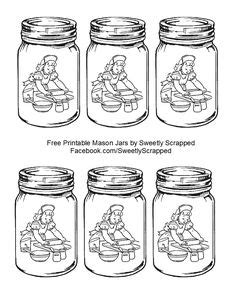 sweetly scrapped  styles   printable mason jar tags mason