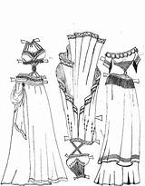 Mexican Coloring Pages Dress Belly Dancer Set Color sketch template