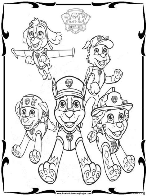 paw patrol tracker coloring pages  getdrawings