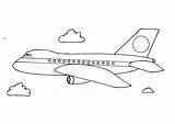 Aeroplane Coloring Large sketch template