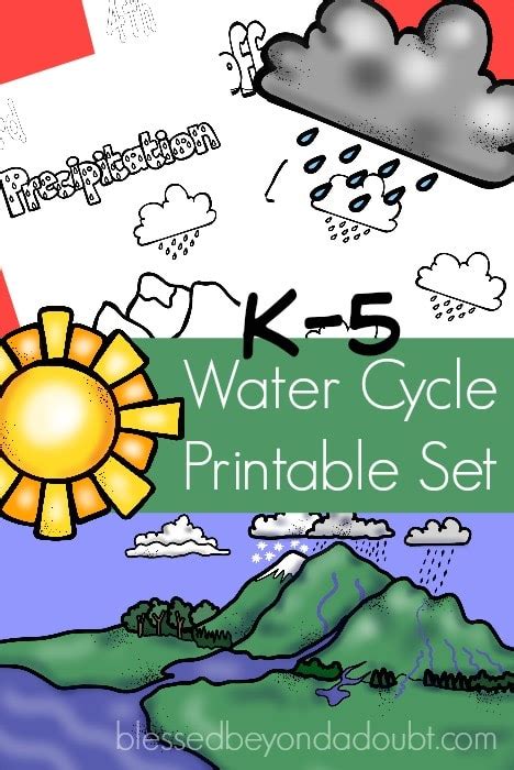 water cycle printables  homeschool deals