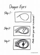 Dragon Step Eye Drawing Eyes Origami Lesson Paintingvalley Folded Draw Teacherspayteachers sketch template