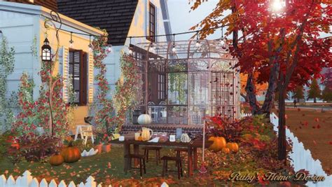 rubys home design autumn cottage sims  downloads