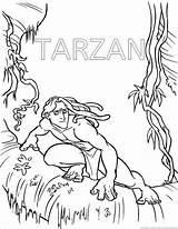 Tarzan Disney Coloring Pages sketch template