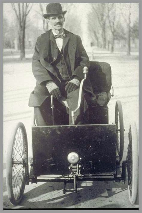 henry ford showing    car  quadricycle   streets  detroit