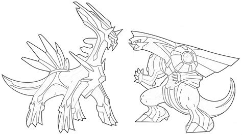 dialga  palkia coloring page mimi panda