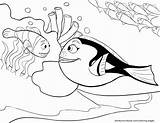 Fish Nemo Coloring Pages Getdrawings Finding Disney sketch template