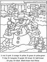 Color Number Christmas Coloring Dover Publications Doverpublications Numbers Adults Pages Backyard Adult Family Sheets Winter Welcome Kids Children Printable Visit sketch template