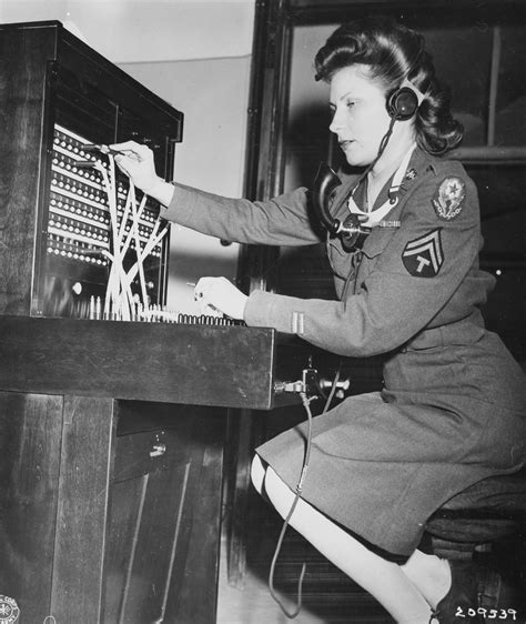 Wac Switchboard Operator At Potsdam Conference Women Of World War Ii