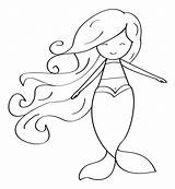 Mermaid Drawing Clipart Tail Simple Cute Outline Coloring Ariel Drawings Pages Kids Line Getdrawings Hair Colouring Transparent Webstockreview Tails Lauren sketch template