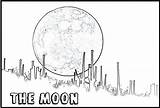 Lua Moon Colorir Estrelas Phases Imprimir Colorironline Planeta sketch template