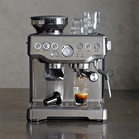 breville barista express espresso machine williams sonoma  espresso machine cappuccino