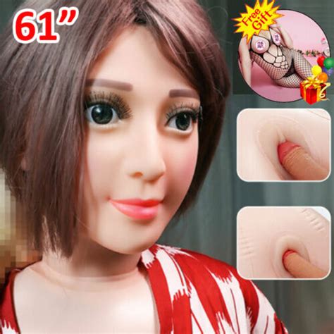 61inch Inflatable Blow Up Love Doll Sex Toy Male Masturbators Anal