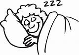Sleeping Clipart Sleep Cartoon Bed Nap Outline People Clip Cliparts Drawing Camping Zzz Book Someone Person Animated Menopausal Kind Women sketch template