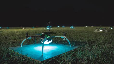 drone  night drone light show returns  illuminate night sky  eaa