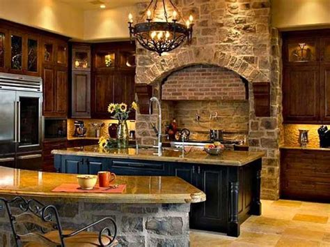 stunning stone kitchen ideas bring natural feel  modern homes architecture design