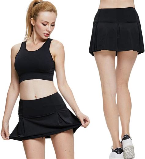activewear women pleated tennis skirts shorts skort mini dress skirt gym sports active wear