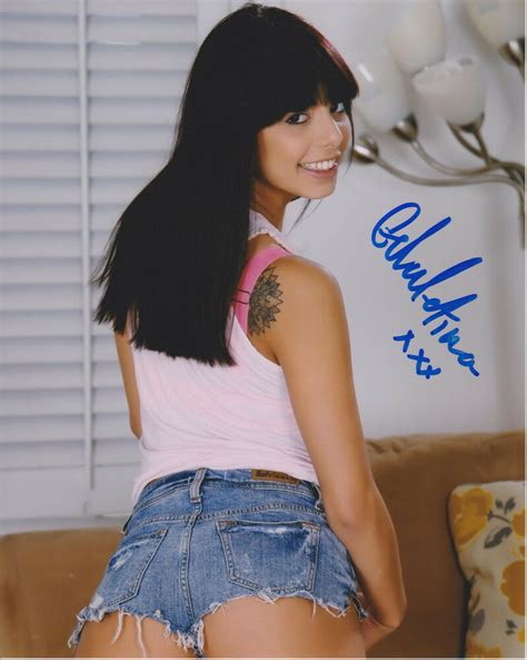 gina valentina adult video star signed 8x10 photo d proof