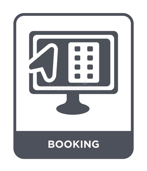 booking icon  trendy design style booking icon isolated  white background booking vector