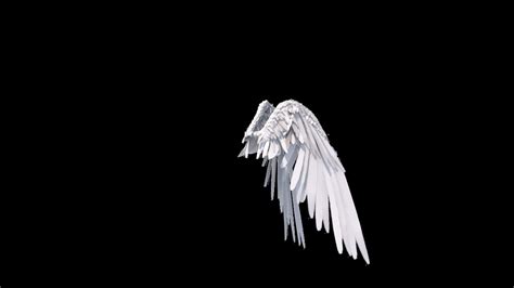 3d animated angel wings rigged cgtrader