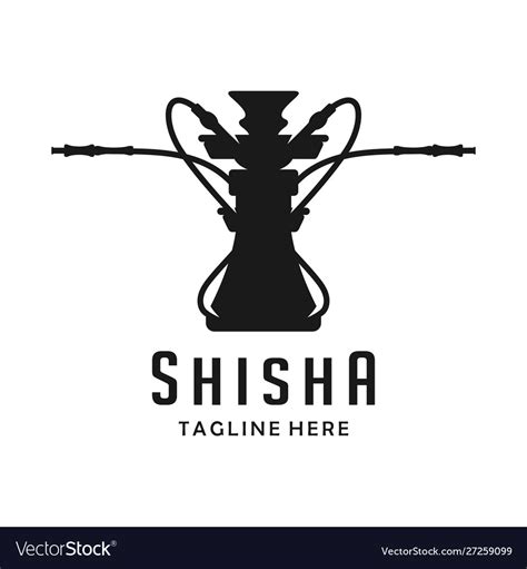 shisha logo royalty  vector image vectorstock