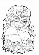 Catrinas Catrina Calaveras Mexicanas Catrinas10 Colouring Calavera Printable Koyasan Descargar Lelestattoo Sencillas Ages Muertos Mortos sketch template