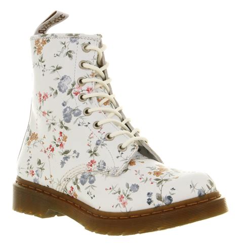 dr martens  eyelet lace  bt wild flowers  white lyst