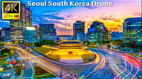 seoul south korea  uhd drone video youtube