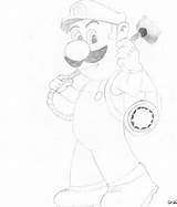 Mansion Pages Luigis Coloring Luigi Moon Dark Template sketch template