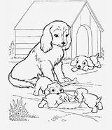 Family Dog Coloring Pages Colouring Dogs Printable Getcolorings Color Getdrawings sketch template